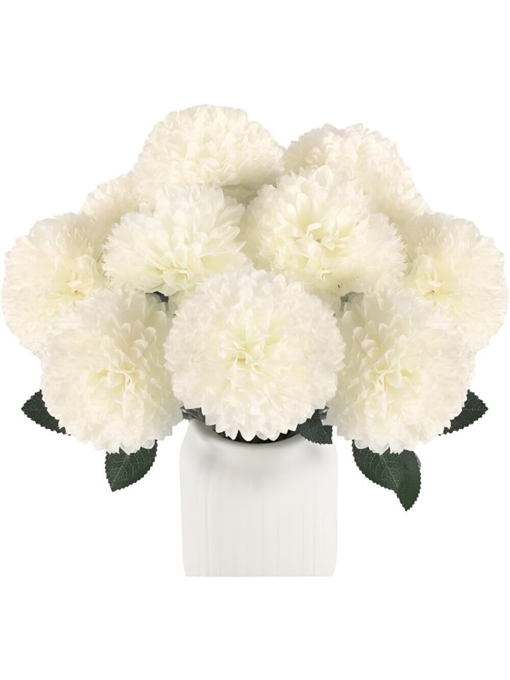 12 Pcs Artificial Chrysanthemums Flowers Ball Flower, Fake Mums